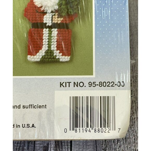 Good Shepherd Old Fashioned Santa Christmas Ornaments Kit 1991 Plastic Canvas - Picture 7 of 11